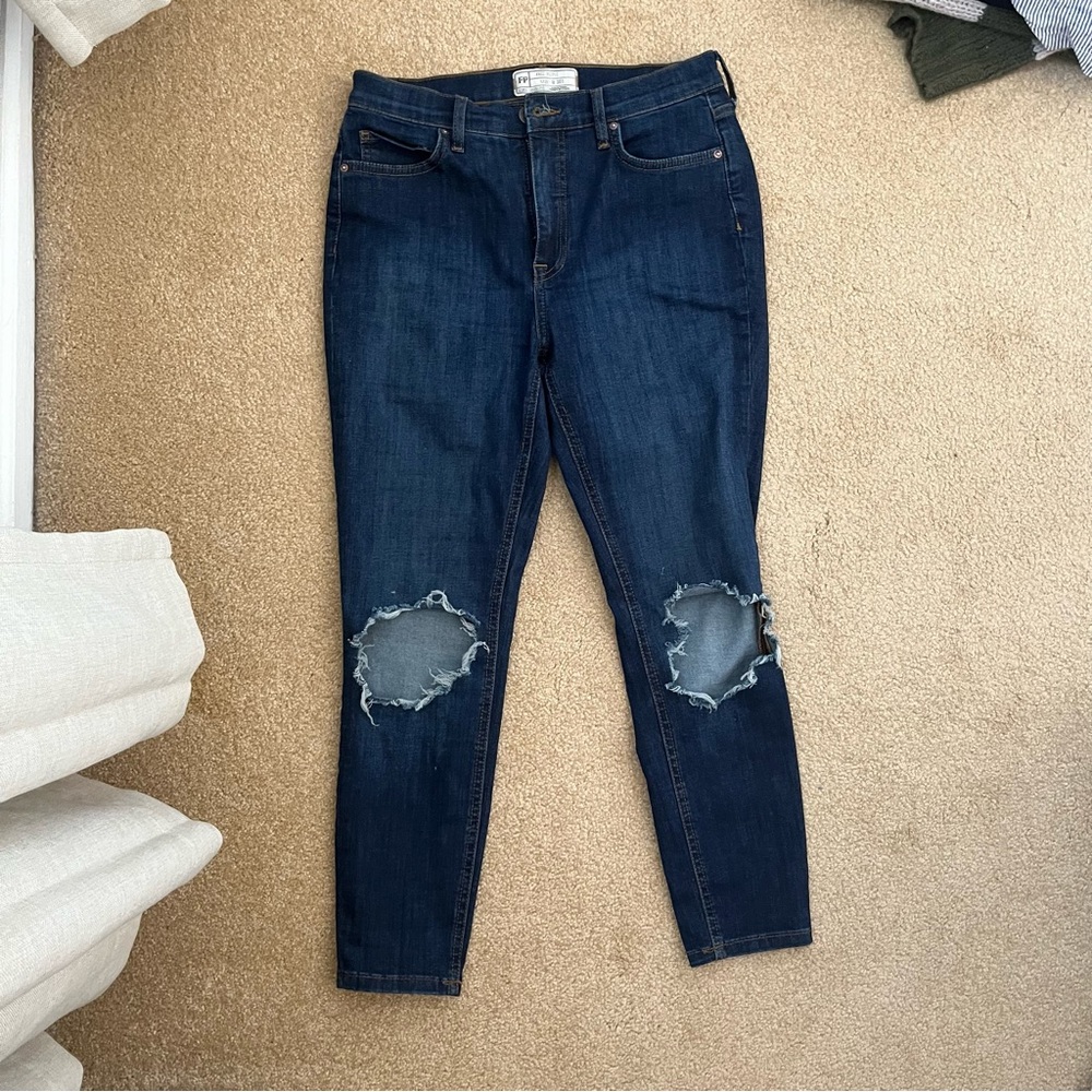 Free People Busted Knee Jeans